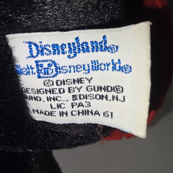 Disneyland Vintage Gund Inc Mickey Mouse With Bear Vintage - Picture 6 of 6